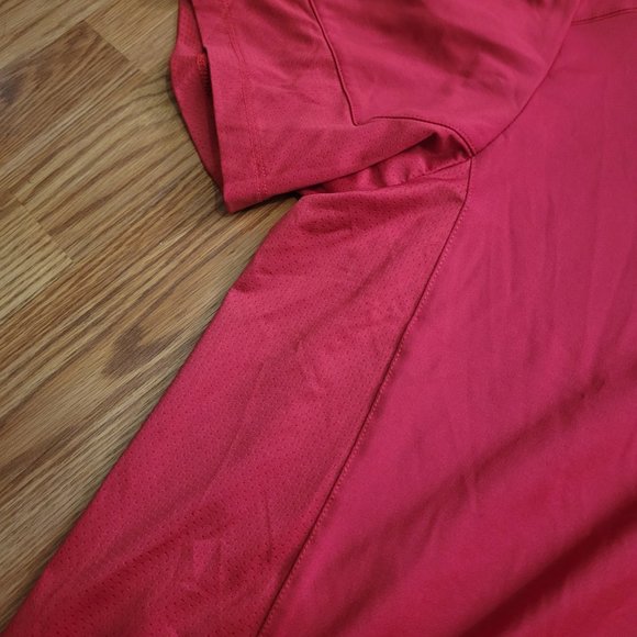 adidas Nebraska CornHuskers Tech Polo Football Coaches Shirt Red GE1731 … - Picture 4 of 10